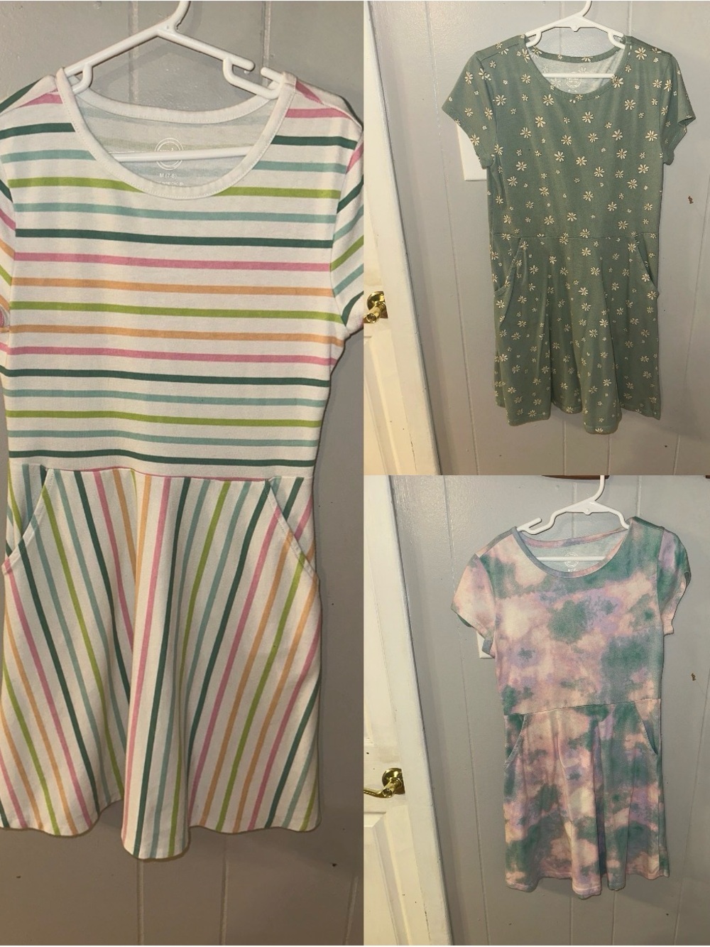 Girls' Multi-Color Stripe Pocket Dress - Kids